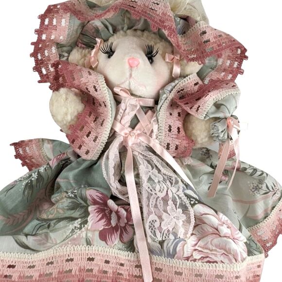 Vintage 1992 Handcrafted Plush Lamb: Corrie Ruth Collectible Stuffed Animal - Picture 3 of 5